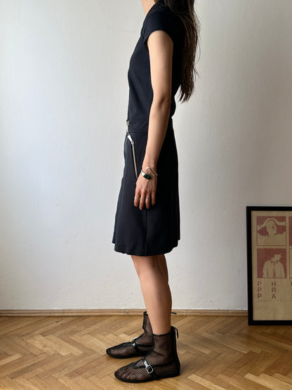 SPORTMAX CODE nylon silk jumper dress