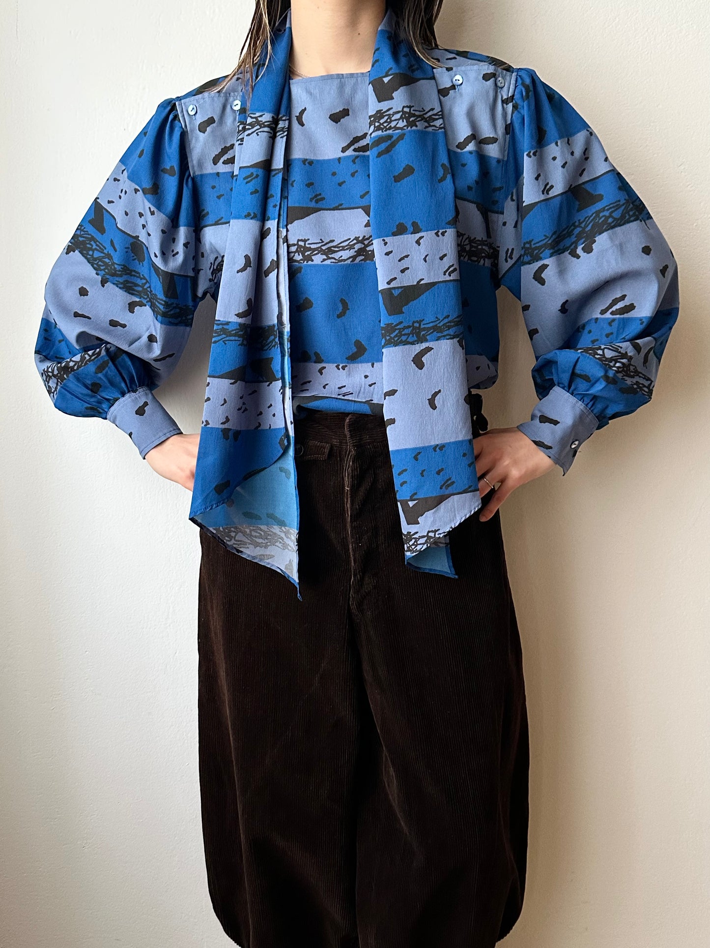 Peterpan tie blouse made in France