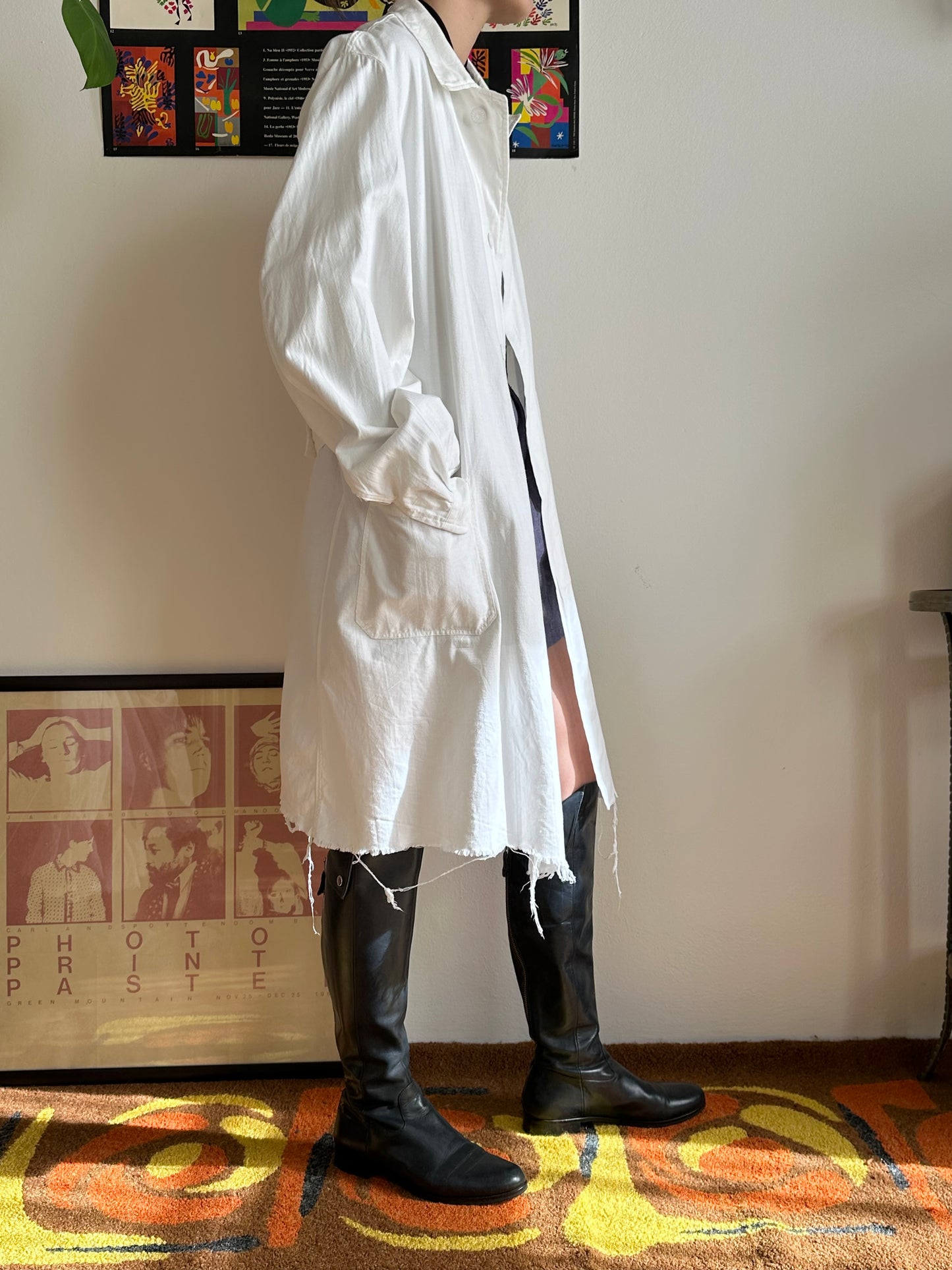 50-60s France shop coat