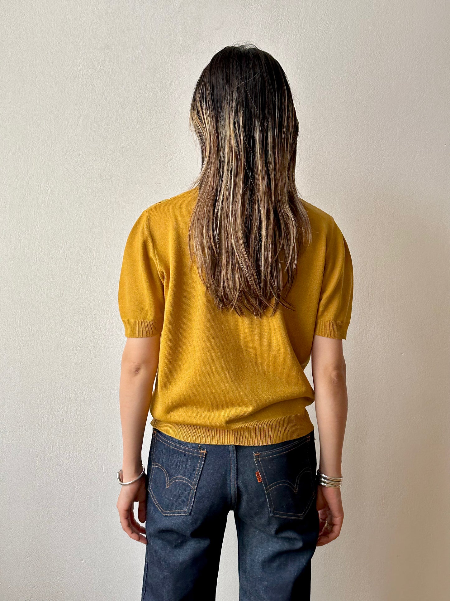 70s Italy golf knit top