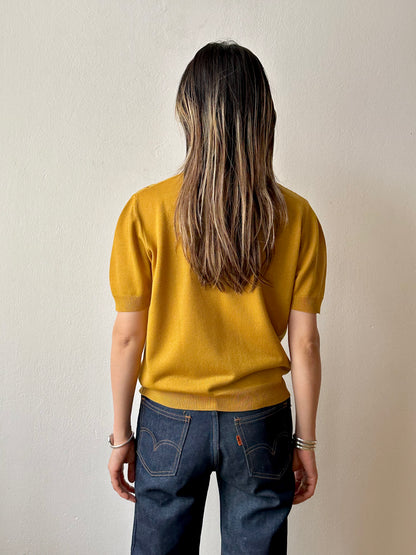 70s Italy golf knit top