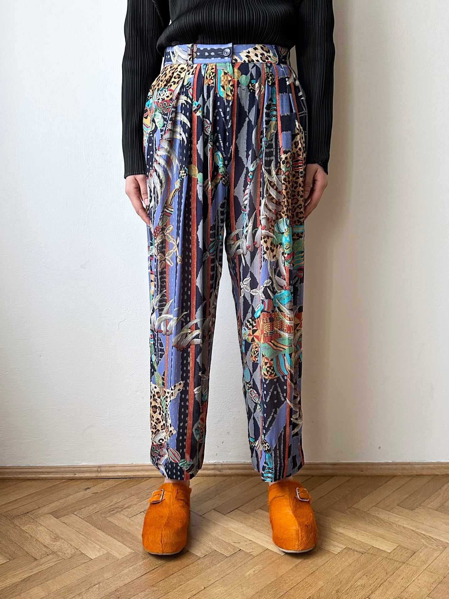 KENZO jungle rayon pants