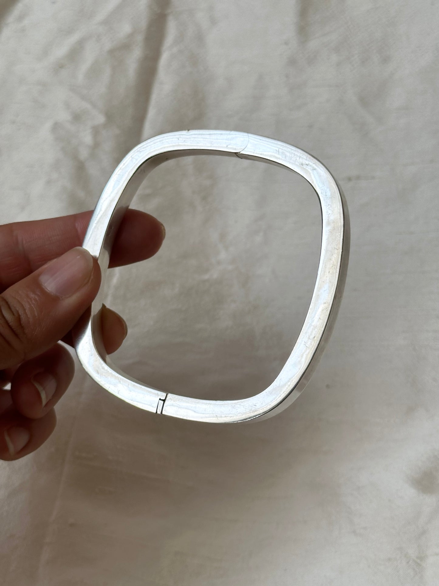 Czechoslovakian square pipe bangle