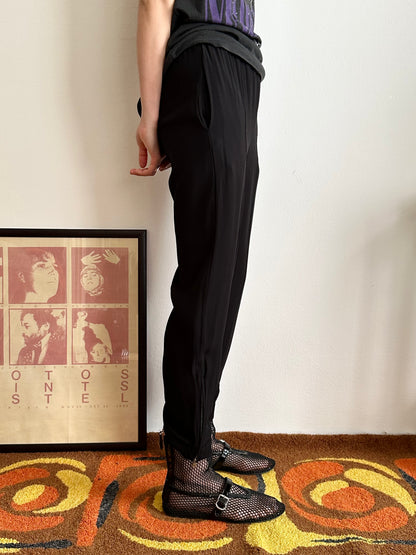 MARNI black rayon easy pants