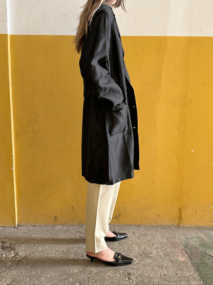 60s deadstock cotton satin work jacket