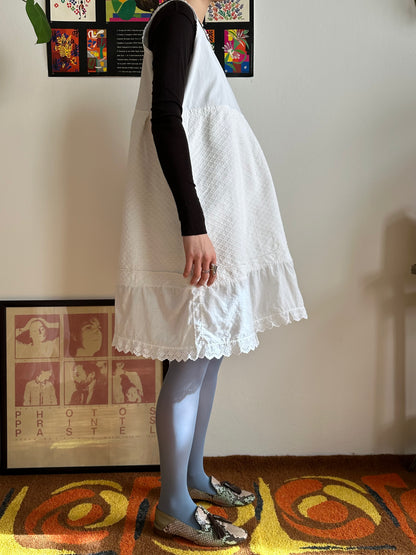 Edwardian cotton piqué matelassé chemise