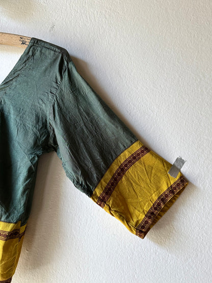 Delicate silk ethnic top