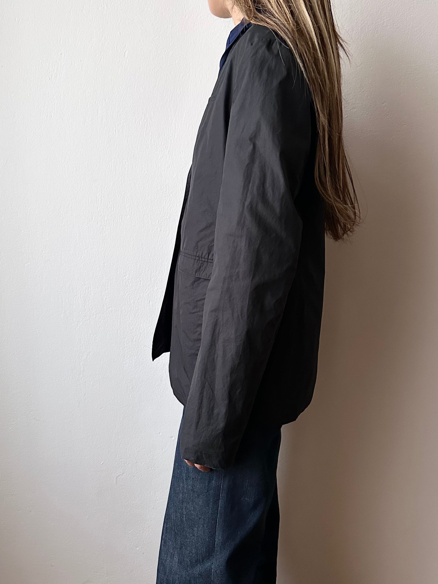 JIL SANDER minimal black jacket