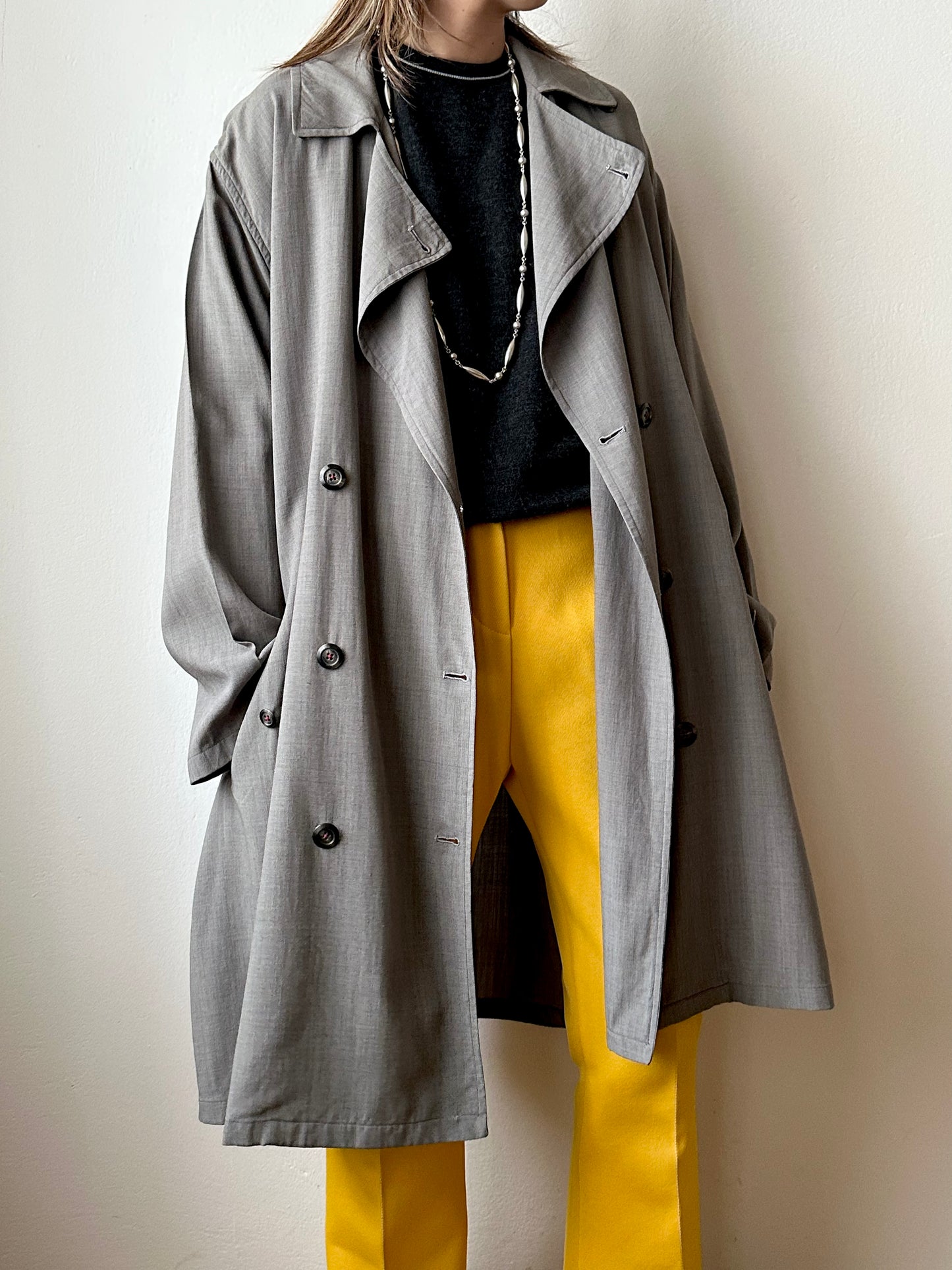 1991' Katharine Hamnett lana rayon trench jacket