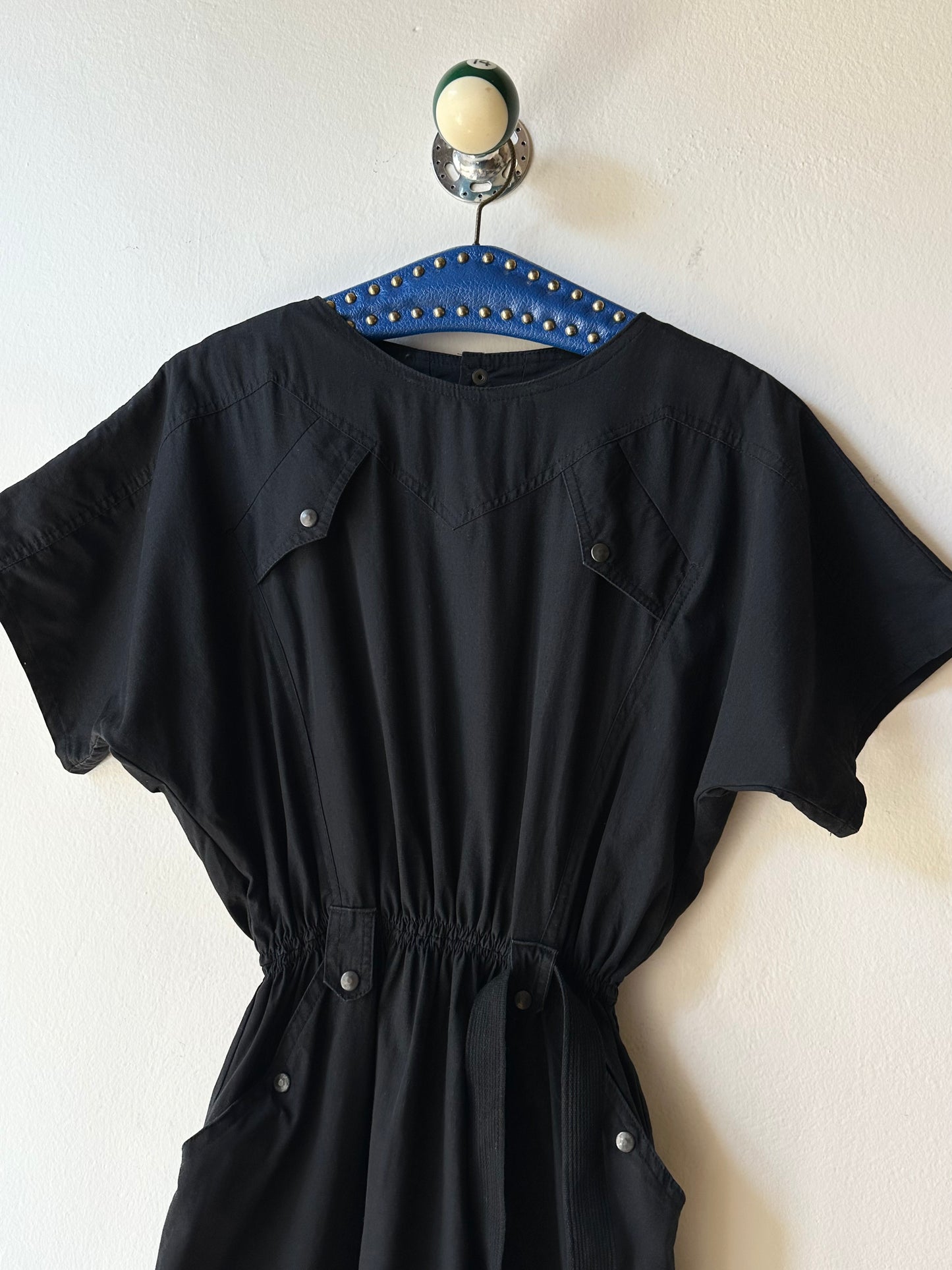 80s France black combinaison