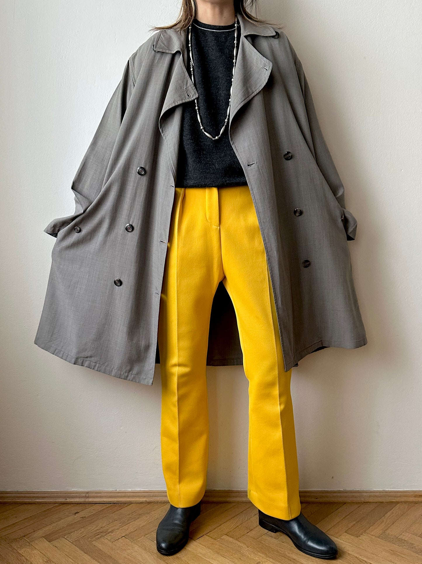 1991' Katharine Hamnett lana rayon trench jacket