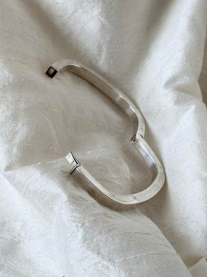 Czechoslovakian square pipe bangle