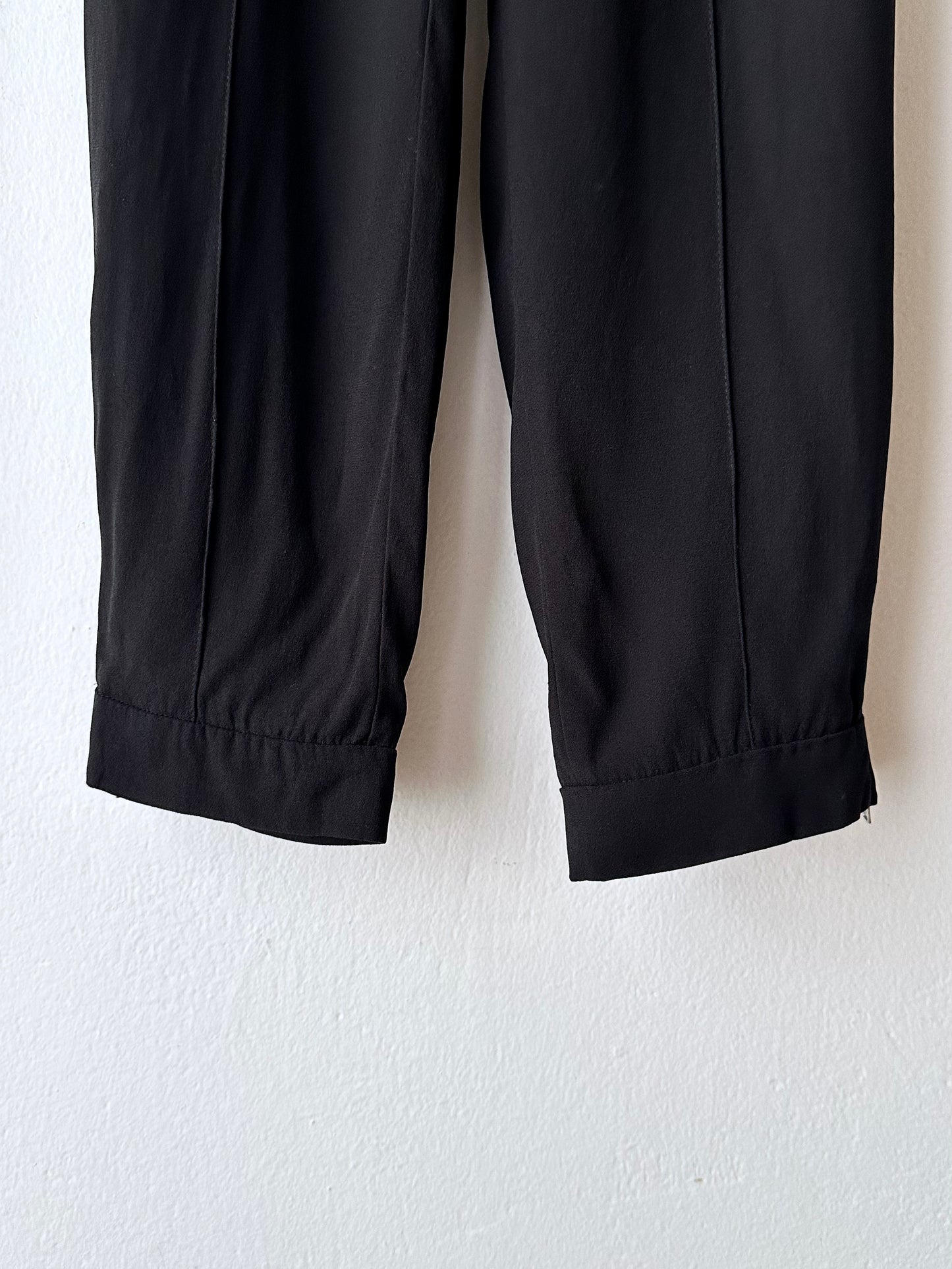 MARNI black rayon easy pants