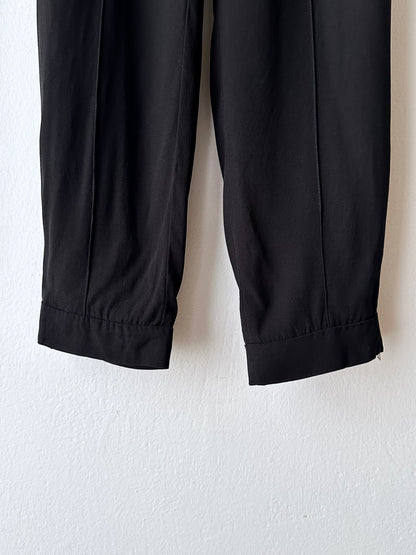 MARNI black rayon easy pants