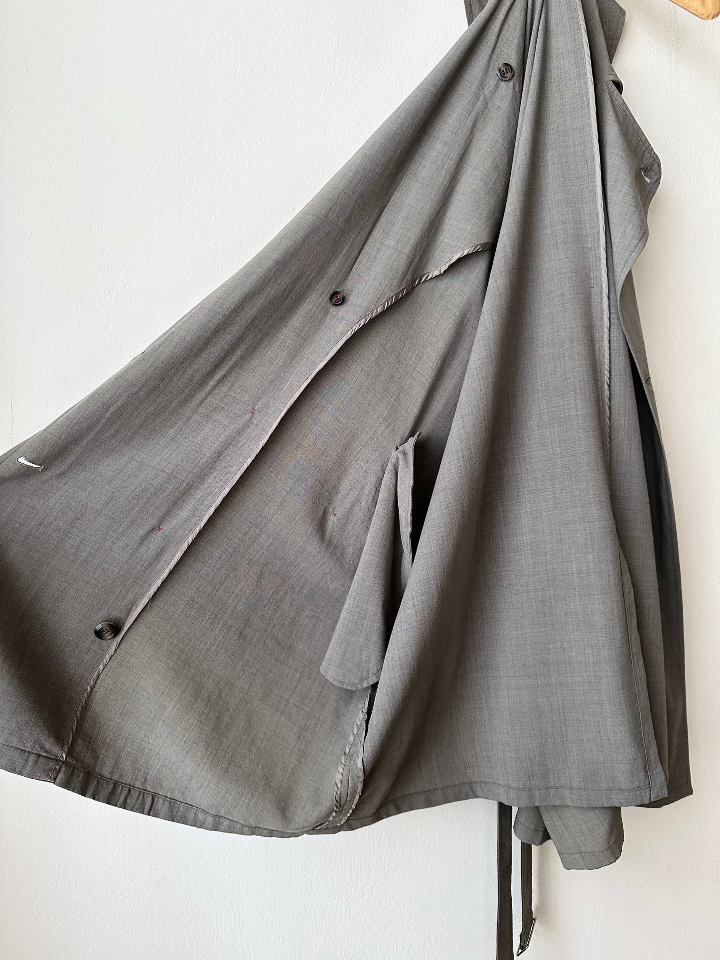 1991' Katharine Hamnett lana rayon trench jacket