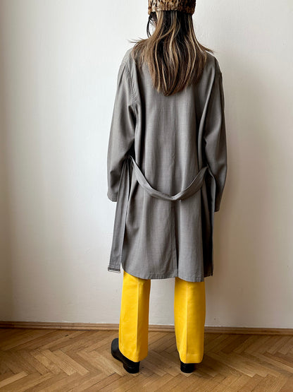 1991' Katharine Hamnett lana rayon trench jacket