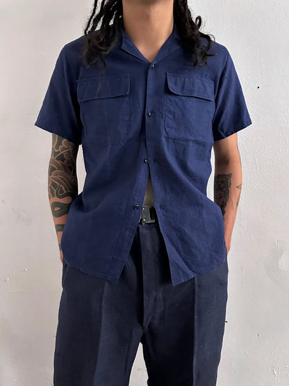 50s French open collar shirt