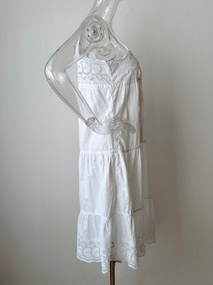 Antique cotton lace cami dress