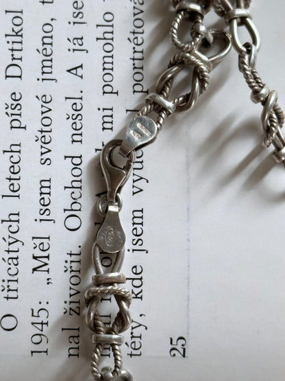 Italy 925 rope knot necklace