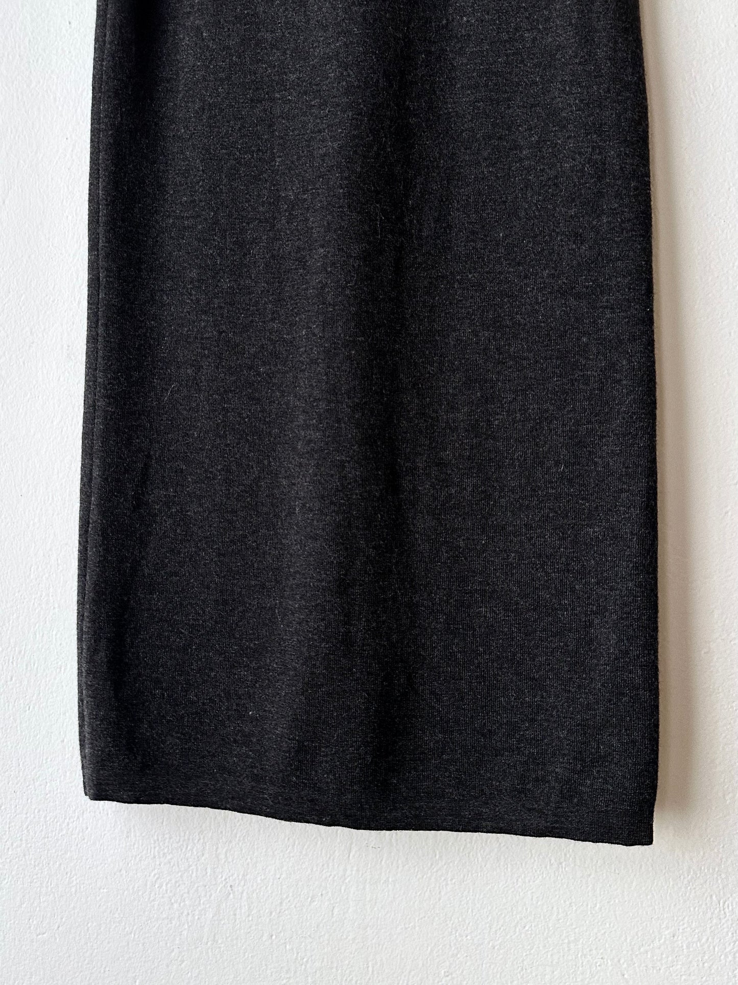 charcoal knit skirt