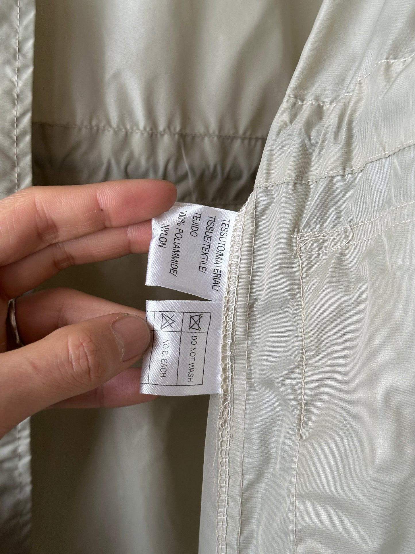 Nylon packable ice gray
