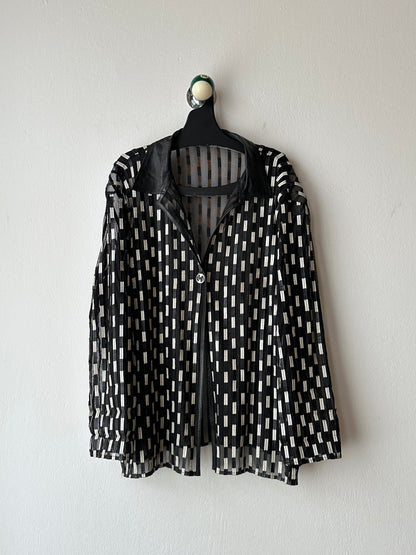 Othello leather mesh jacket