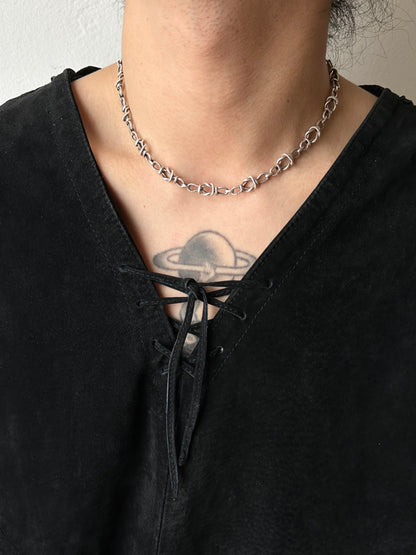 Italy 925 rope knot necklace