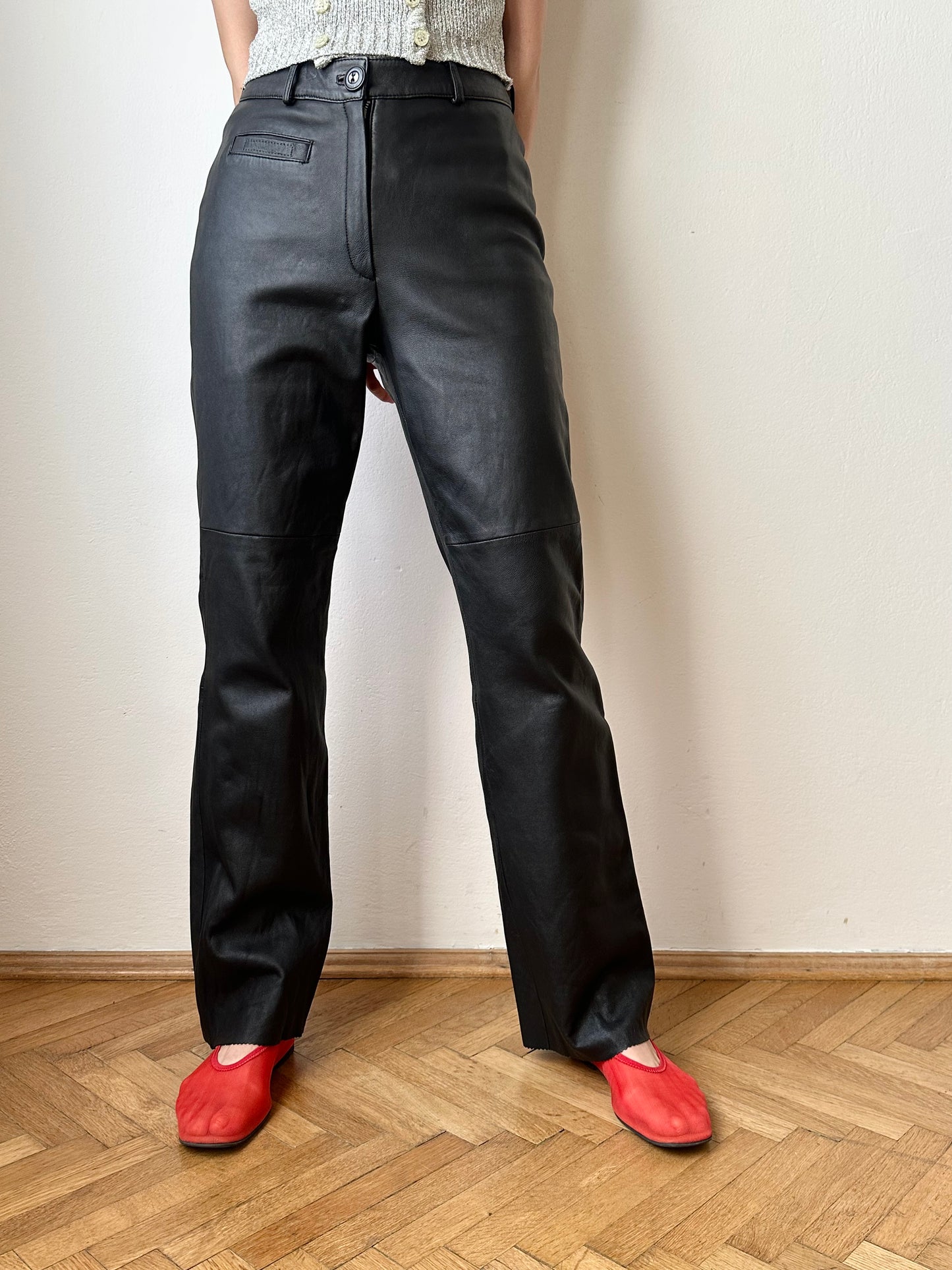 Uncle sam leather trouser W28