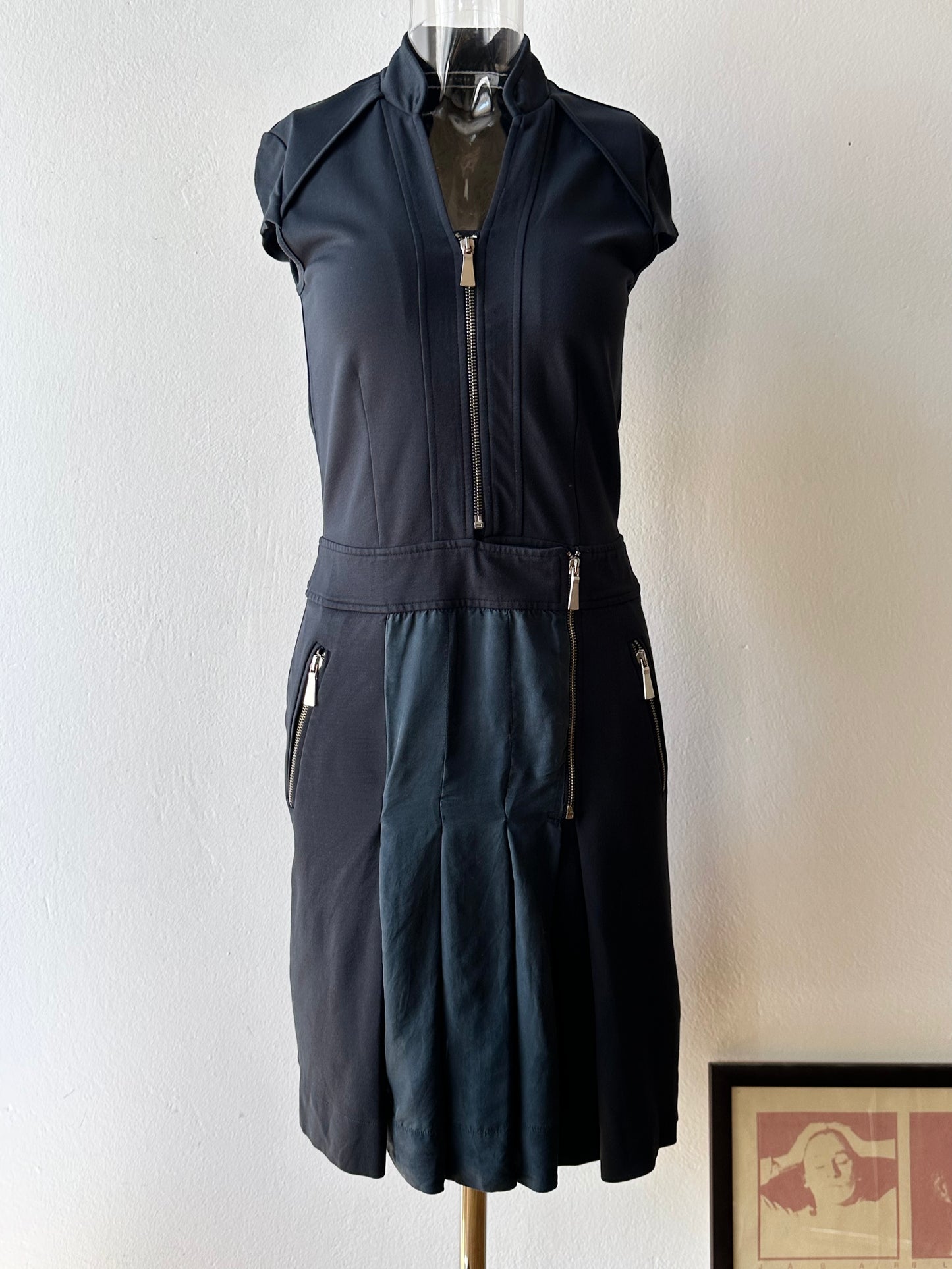 SPORTMAX CODE nylon silk jumper dress