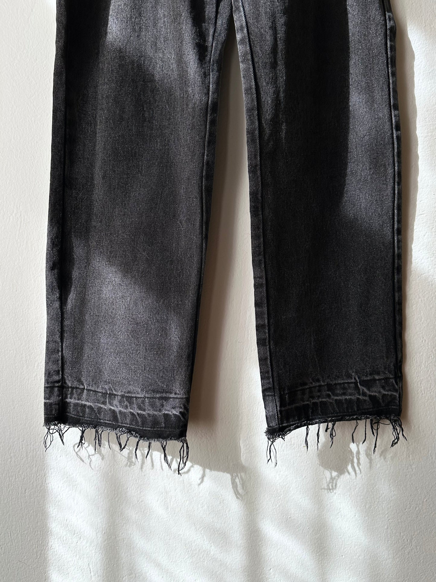 Thigh slash black denim W26
