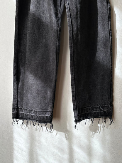 Thigh slash black denim W26