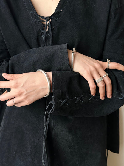 sterling silver complete round bangle