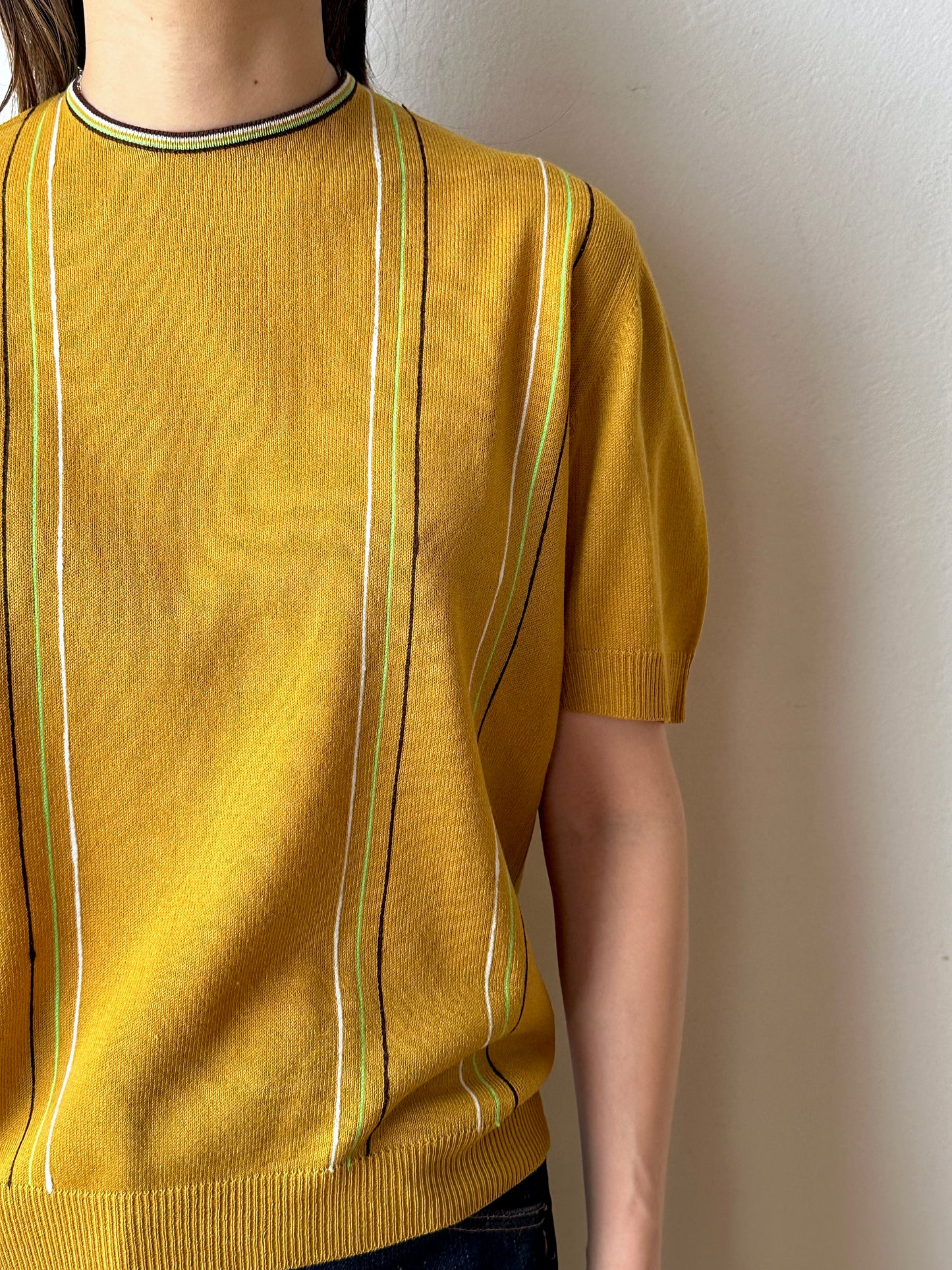 70s Italy golf knit top