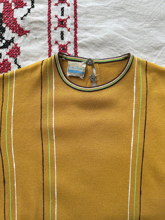 70s Italy golf knit top