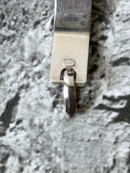 1972s Grossé wood set silver bracelet