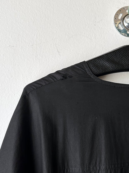 German black zip coat