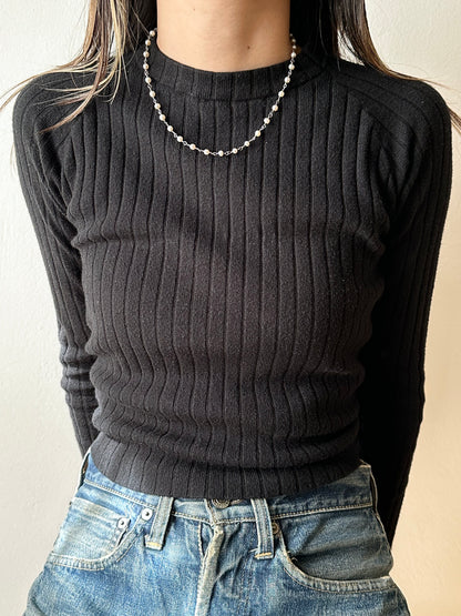 925 pearl wired necklace
