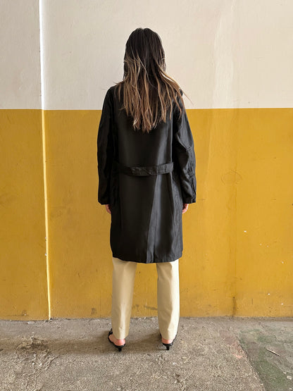 60s deadstock cotton satin work jacket