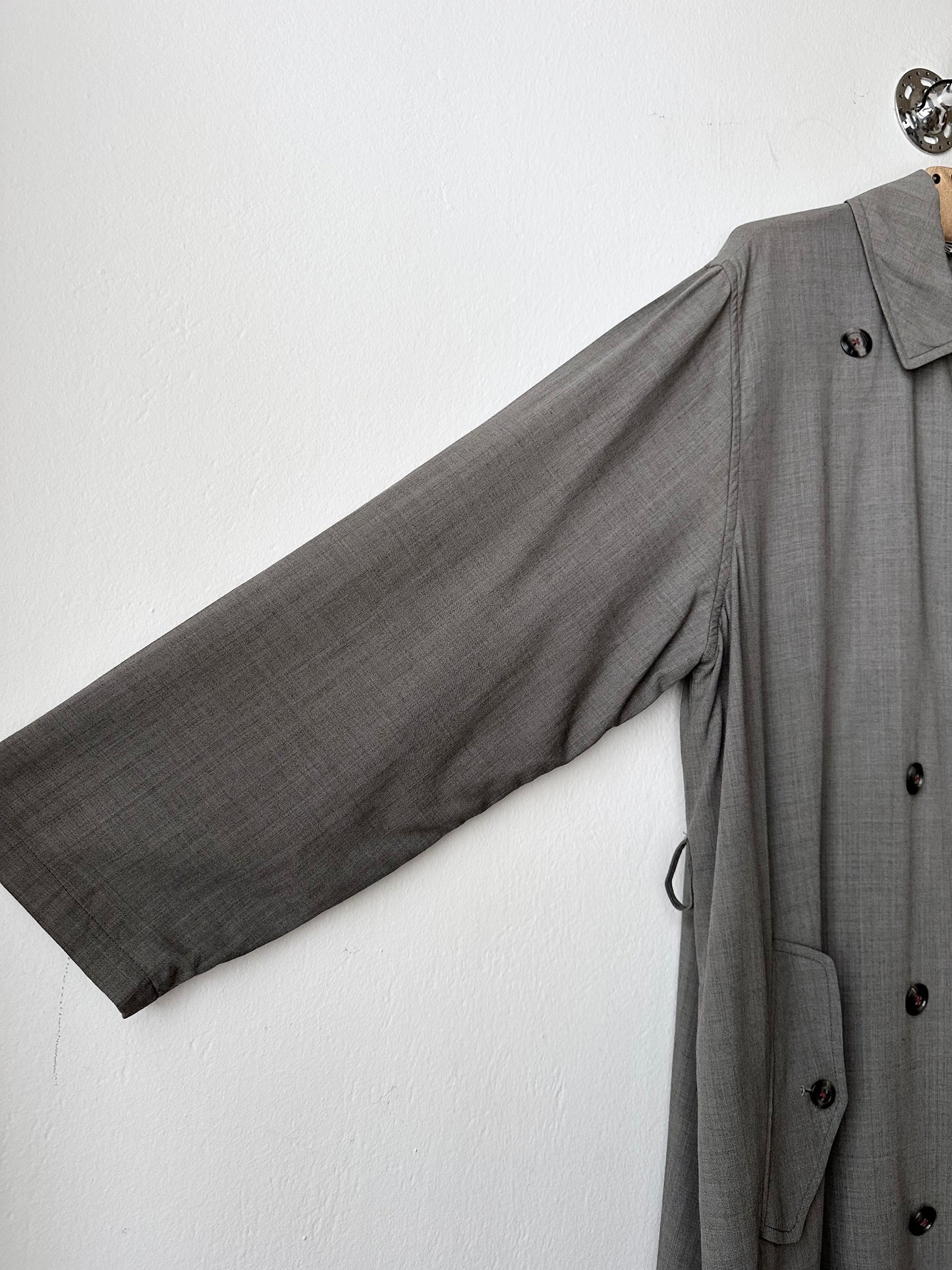 1991' Katharine Hamnett lana rayon trench jacket