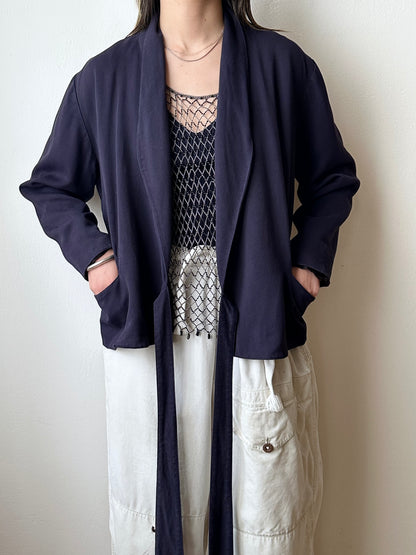 Noelle Roudine Paris cache-coeur navy jacket