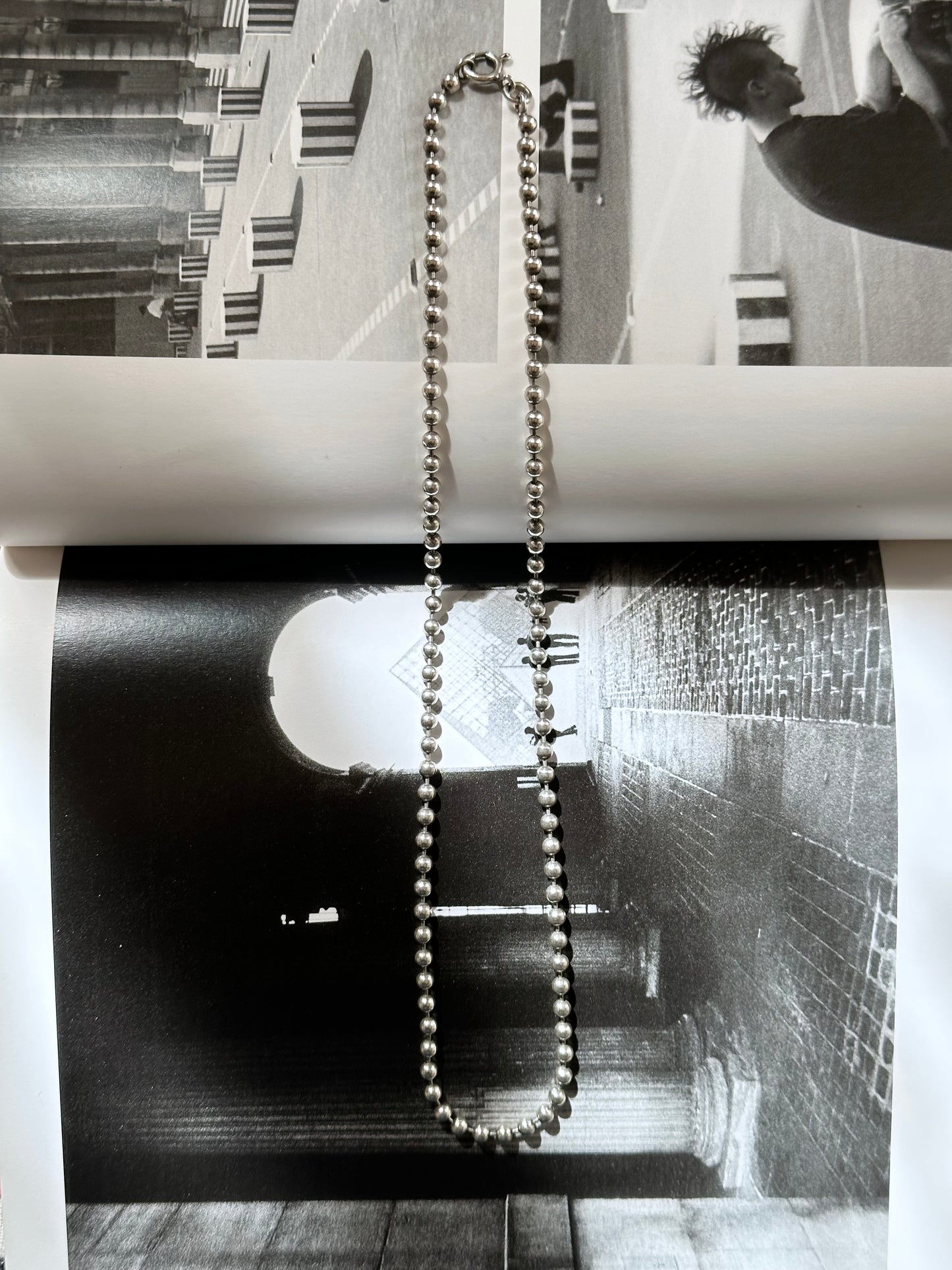 925 ball link necklace