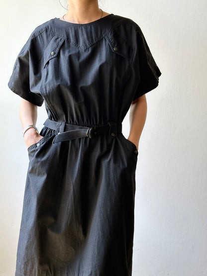80s France black combinaison
