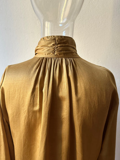 1980s Giorgio Armani champagne silk blouse