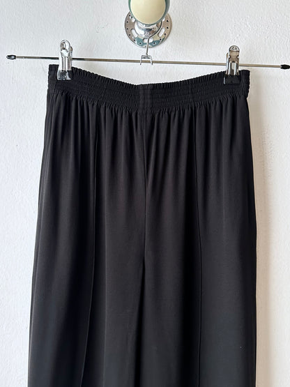 MARNI black rayon easy pants