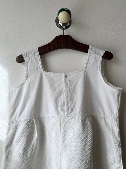 Edwardian cotton piqué matelassé chemise