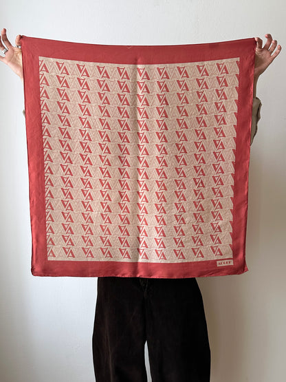 "A" silk scarf Italy