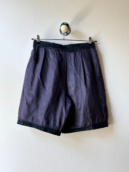 Navy suede shorts W29-30