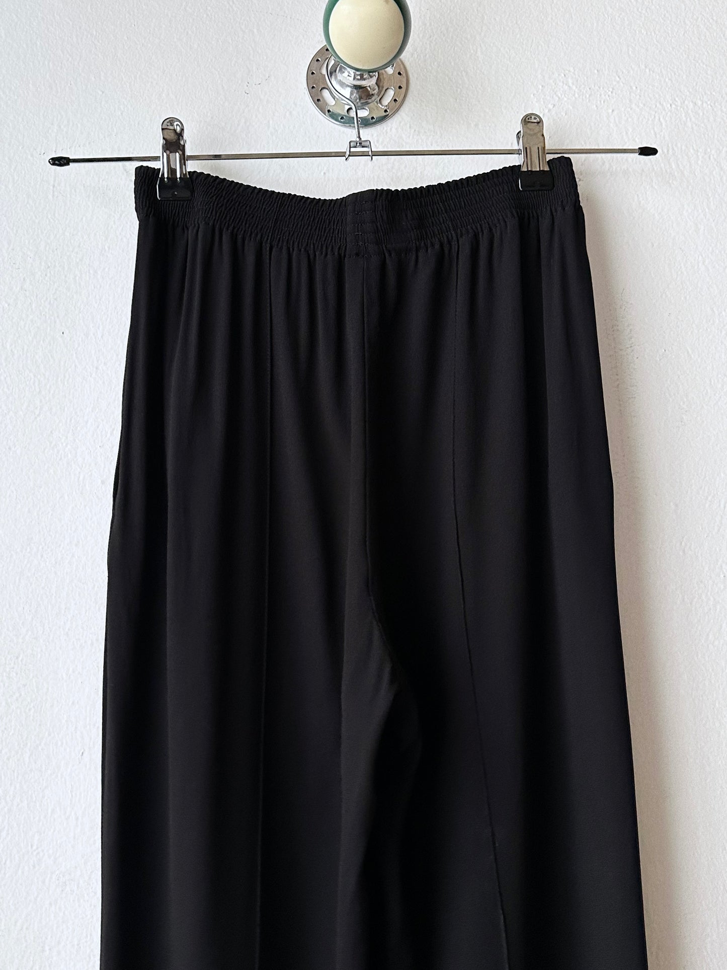 MARNI black rayon easy pants