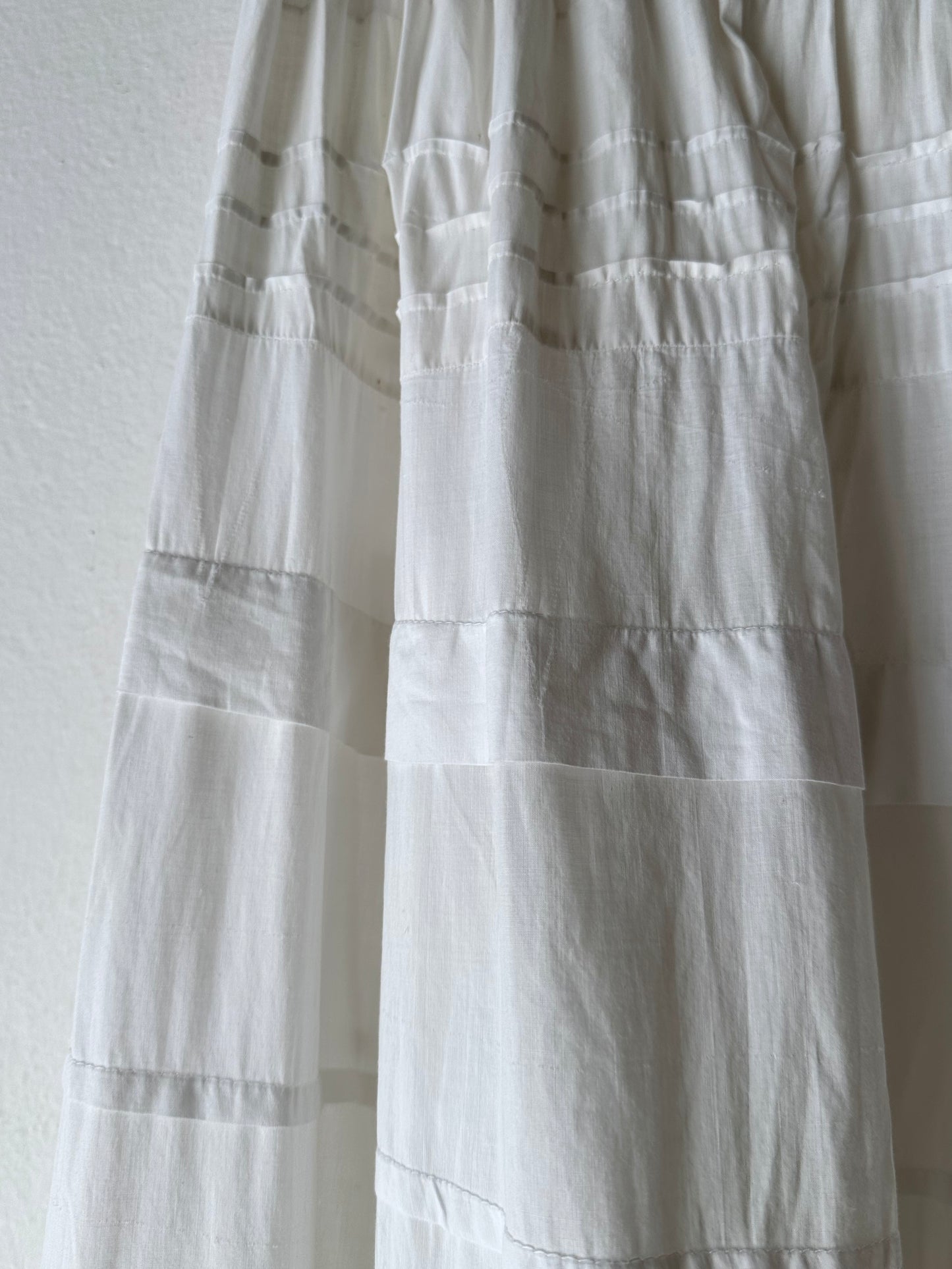 Edwardian lace cotton petticoat W26