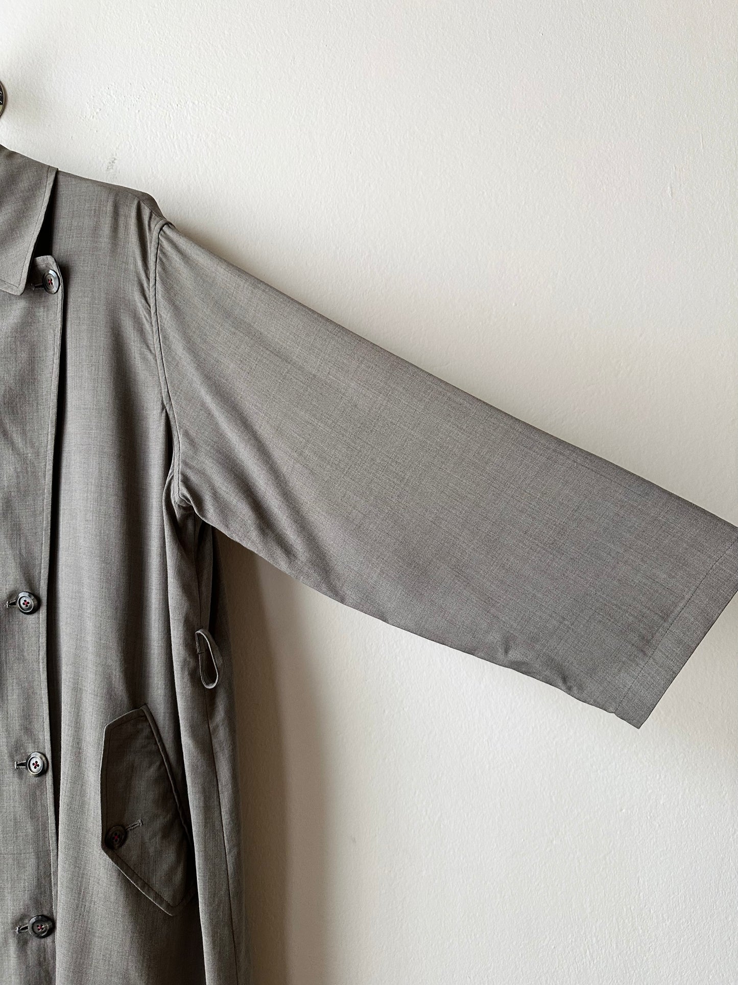 1991' Katharine Hamnett lana rayon trench jacket